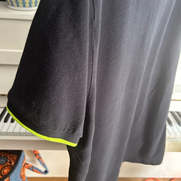 American Eagle Outfitters Black Polo with Bright Green Highlights XL - Picture 10 of 16